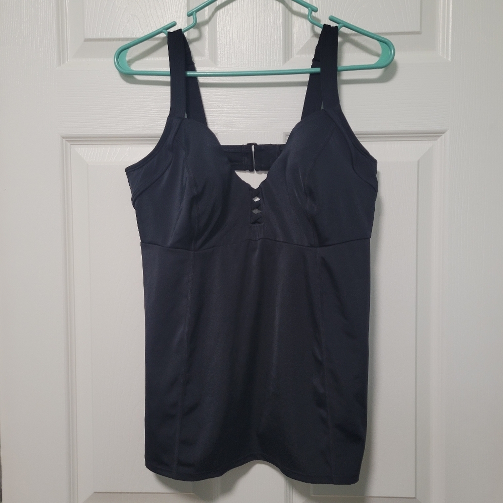 Livi For Lane Bryant Black Tankini Top